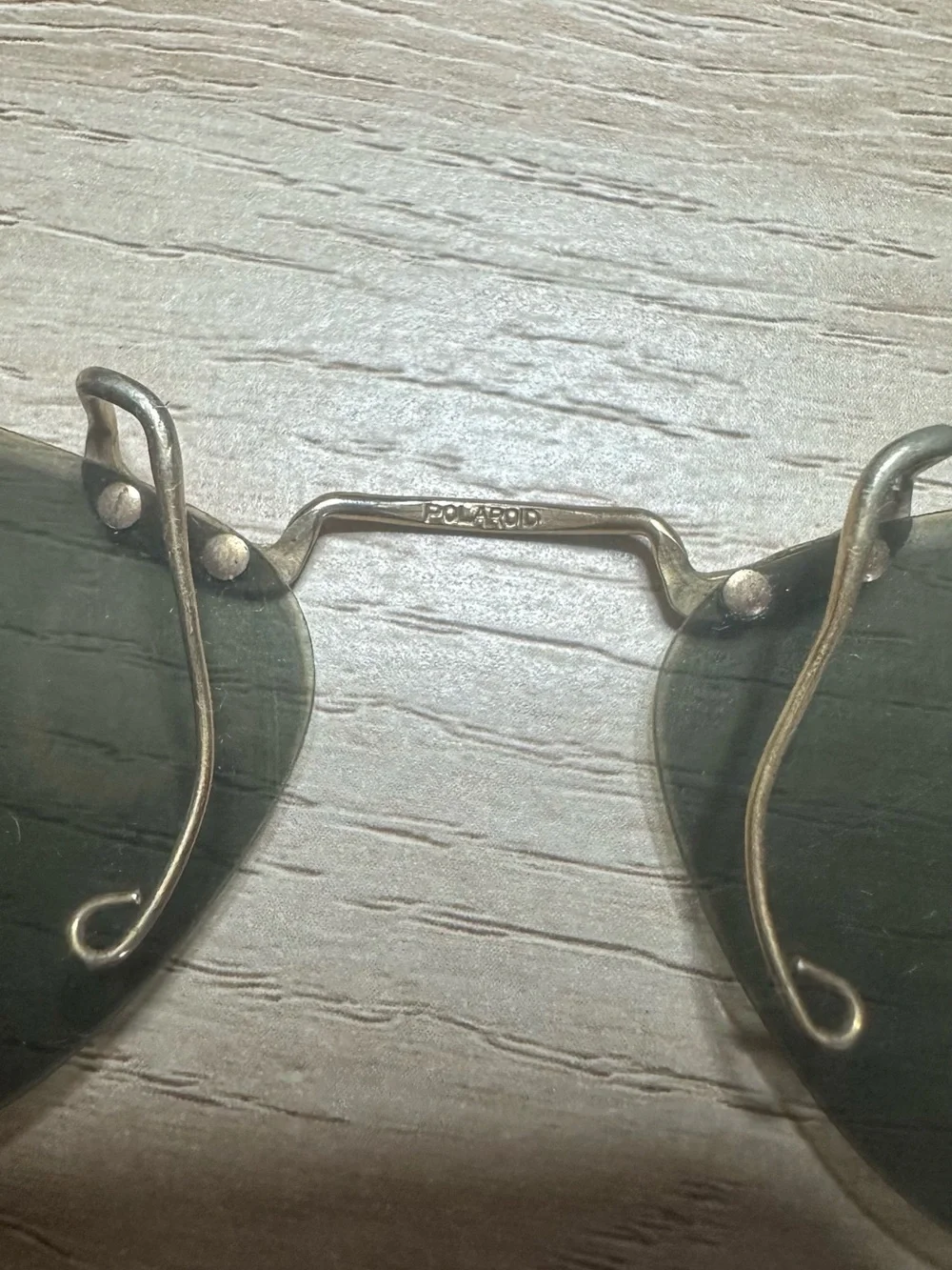 Vintage American Optical Calobar Clip On Polaroid Sunglasses